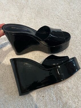 New Sergio Rossi wedge sandals